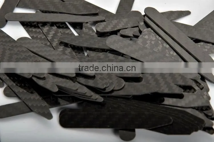 High quality Dress Shirt Stay Stiffener Carbon Fiber Metal collar stays or elegent garment accessory collar bone