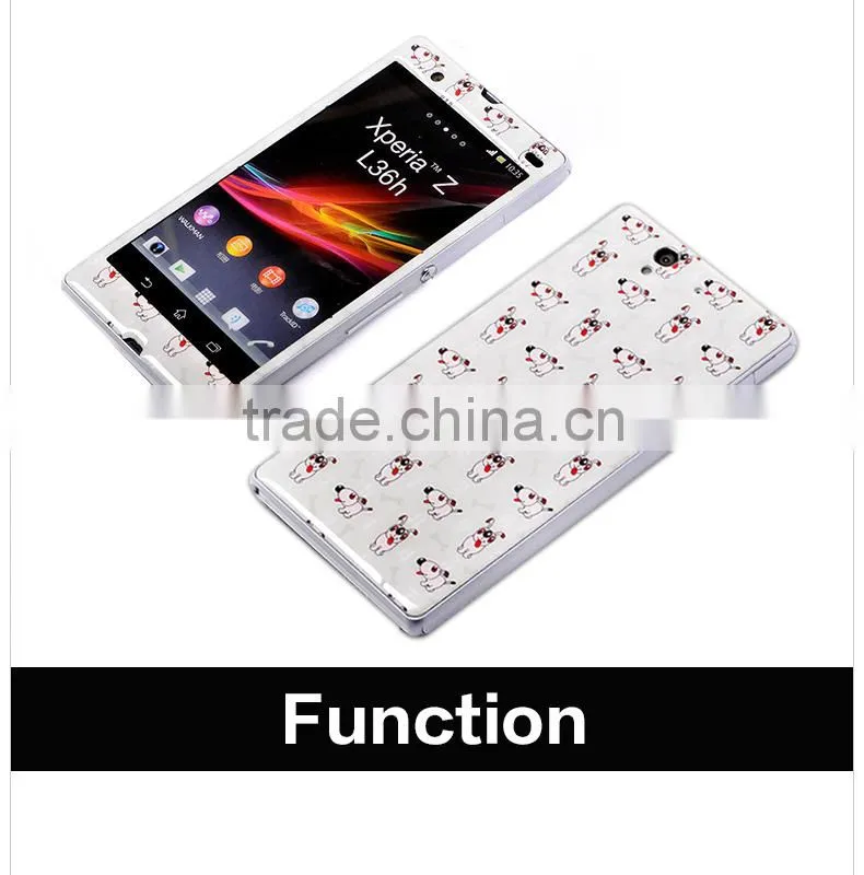 Hot sell 3D effect Sticker for sony Xperia L36H