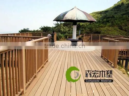 Wood plastic composite outdoor decking