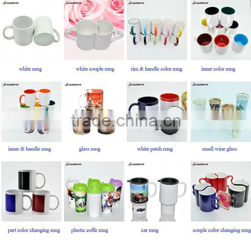 Sunmeta whole sale sublimation matte 11oz color changing magic mug