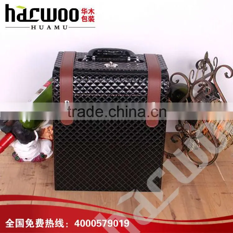 custom packing leather bags small earring display case