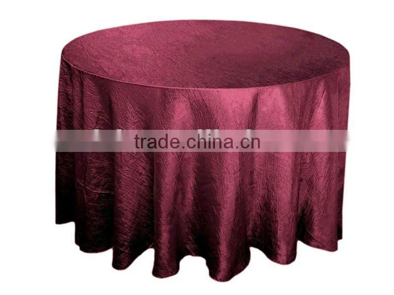 Crinkle taffeta table runner,table cloth,chair sash,placemat,napkin,chair cover