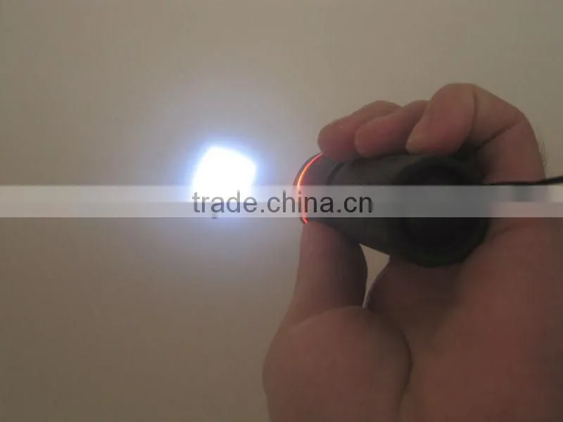 1 Watt zoom LED Plastice flashlight aaa battery led emergency light