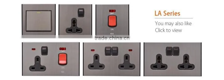 V0 fireproof PA with CE 45A air condition wall switch