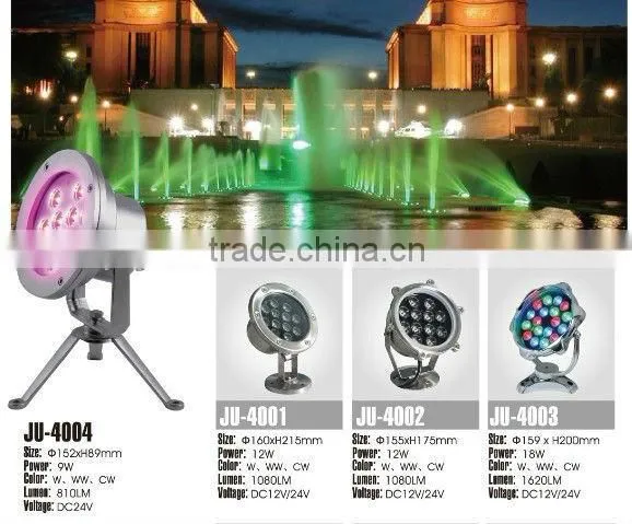 Stainless Steel Waterproof Resin LED Pool Light