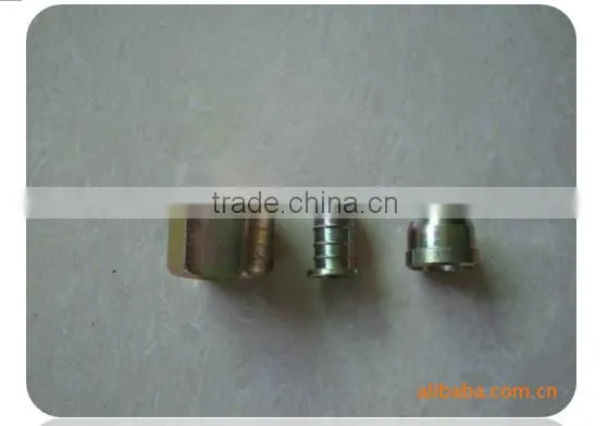 Nylon tube three pieces iron connector pipe fittings