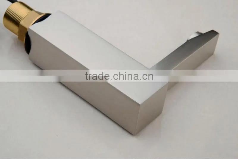 Brushed Nickel high self-controled Basin Faucet,Hands Free Automatic Sensor Tap QH0116N