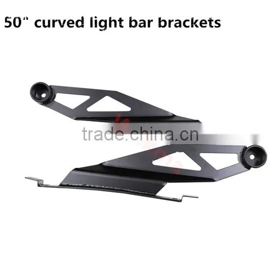2pcs 2007 08-2014 Toyota Tundra 50inch Led Curved Light Bar Roof Mount Brackets