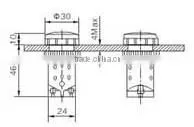 GD16-22A CNGAD GD16 series 22mm led electrical signal lamp(GD16 indicator light,led lamp 220v)