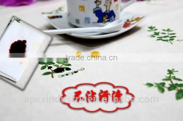 printing waterproof cheap table cloth factory