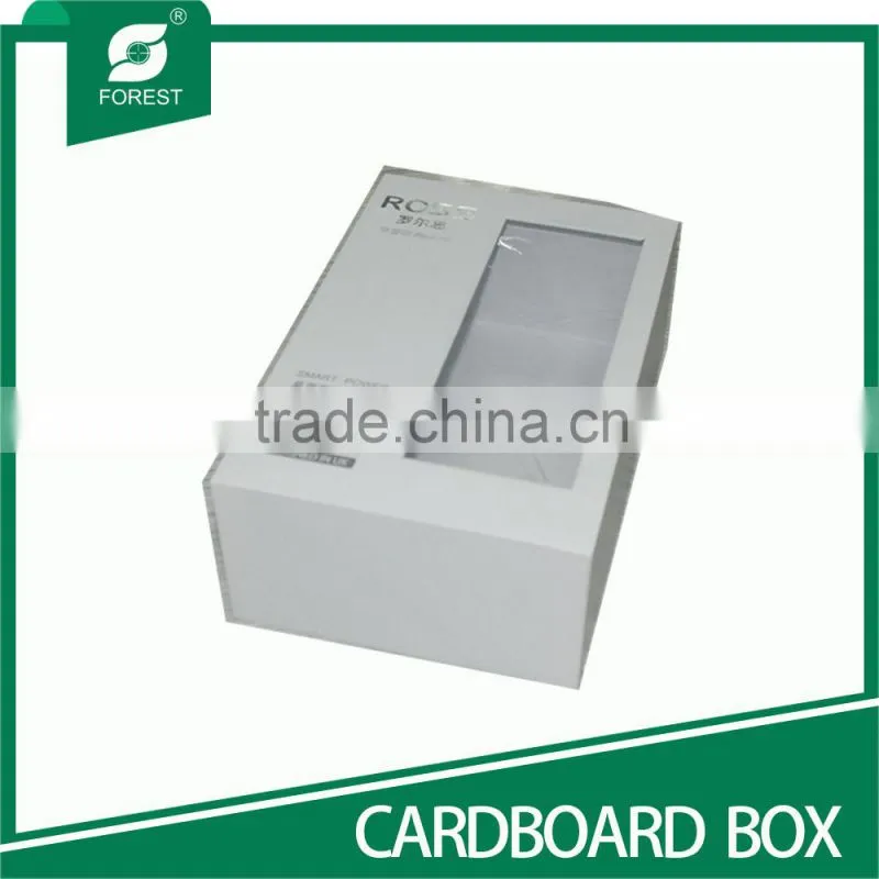 CUSTOMIAED CARDBOARD BOX WITH PVC WINDOW
