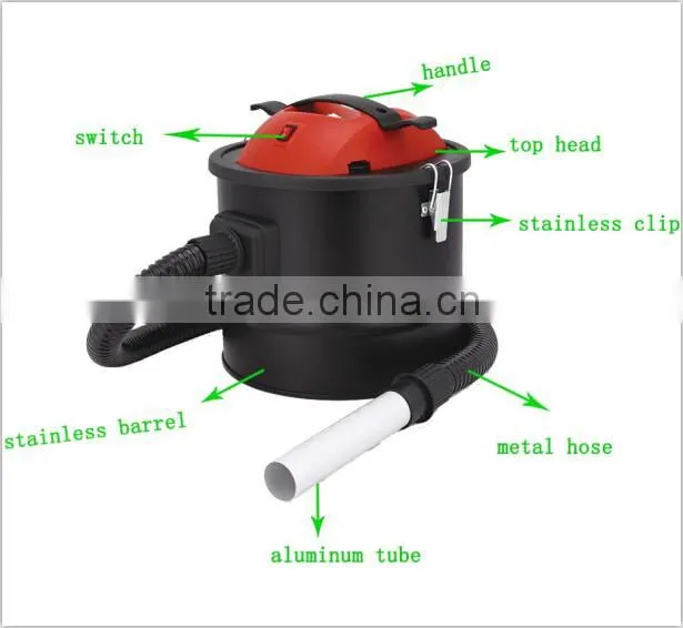 18L stainless steel best selling cleaning waste electrical appliances outdoors parts hot ash vacuum cleaner zhejiang factory