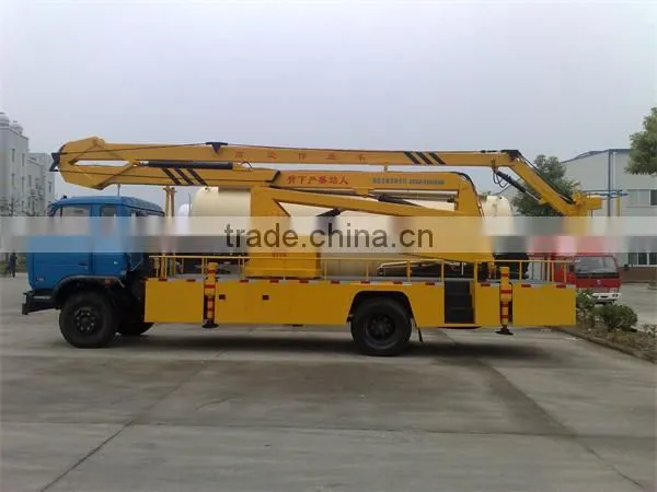 best 24M Dongfeng hydraulic aerial cage truck for sale