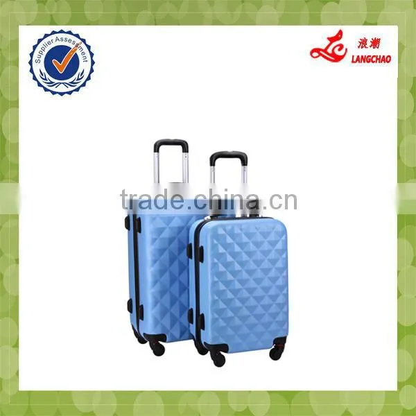 2pcs New Design Hot Selling Unique Travel Suitcase Girls 100% PC Travel Luggage