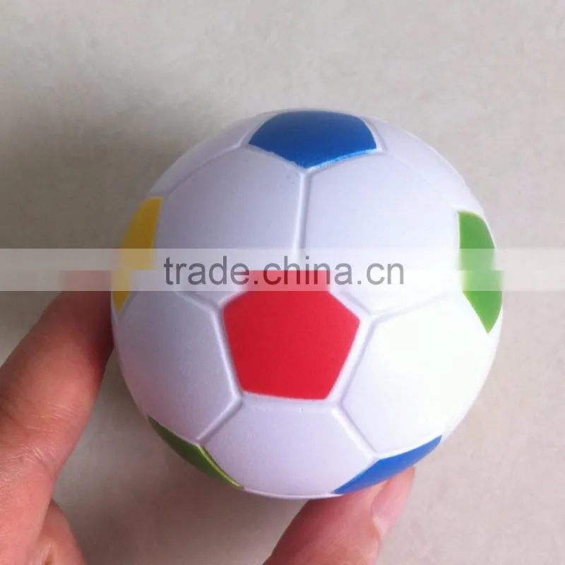 6.3cm colorful pu stress football