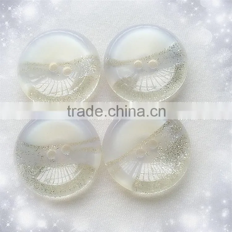 New design round resin button, pure DIY custom pearl button