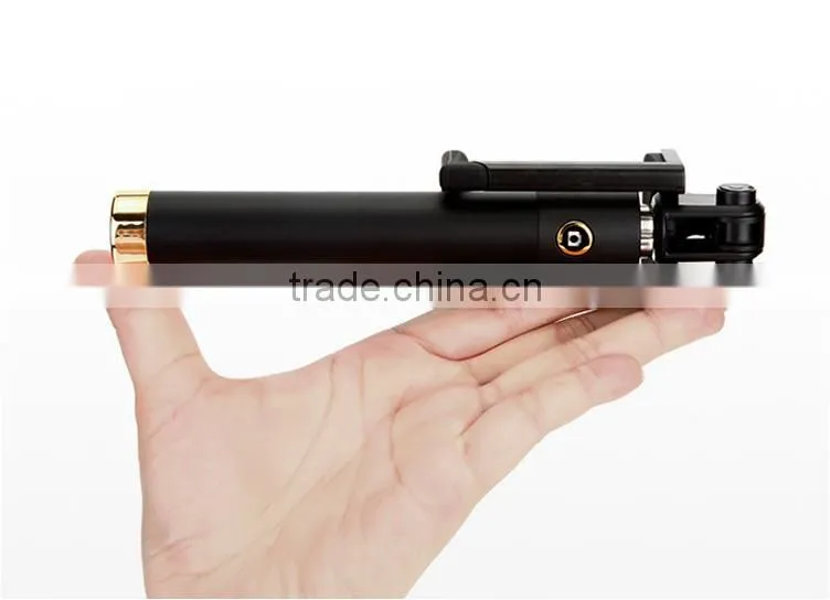 2015 Generation 3 Preminum Selfie Stick With Bluetooth Control Monopod With Fold Clip