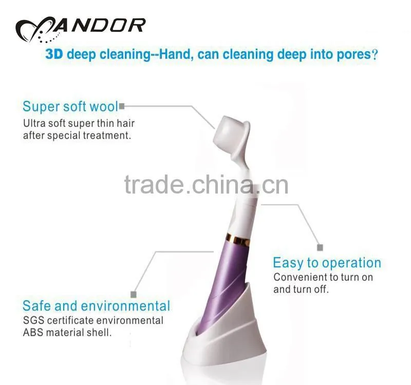 Ultrasonic electric face clean brush silicone facial brush