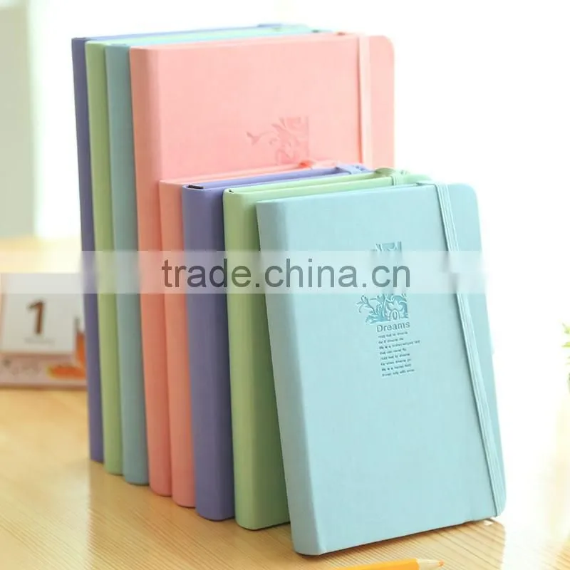 A6 Pu leather Notebook with elastic band