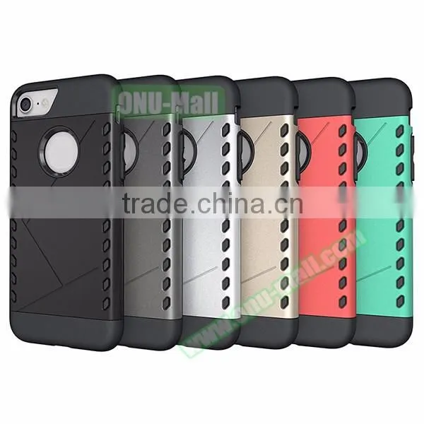 2016 New Arrival!!! 2 in 1 Hybrid Case for iPhone 7, Best Quality Back Cover for iPhone 7