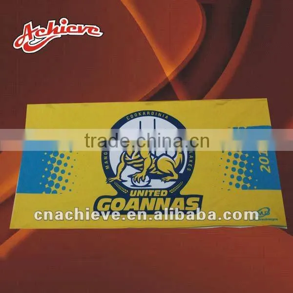 Custom design 100%polyester beach towel sublimation