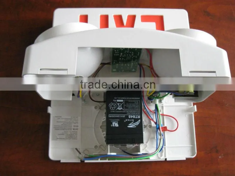 UL recessed exit sign