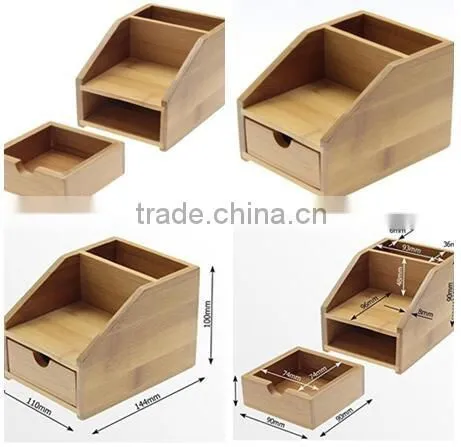 Mini Bedroom Office Wooden Stationery Set
