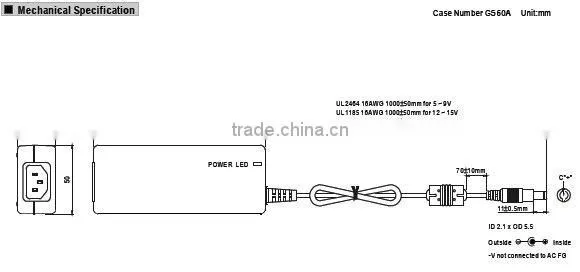 Meanwell 60W AC-DC Desktop switching power supply design