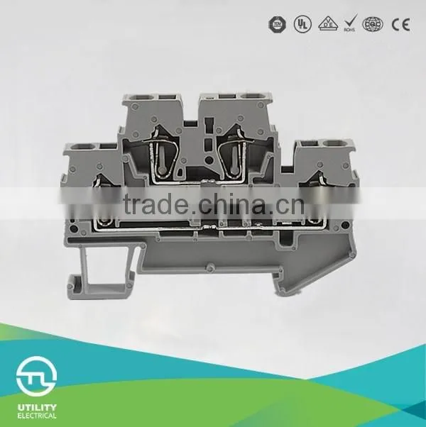 CONDUCTOR NEW HOT TERMINAL BLOCKS JUT3-2.5/2 SPRING TYPE INDUSTRIAL DISTRIBUTION DOUBLE-LAYER
