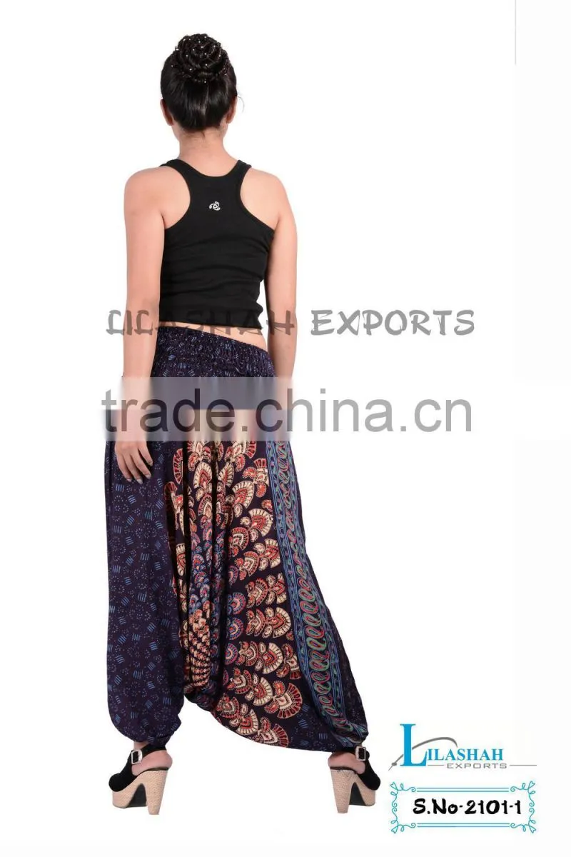 2101 Rayon Mandala Pants Rayon Trousers harem pants jaipur print trousers