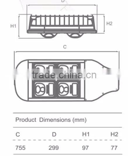 120W high power Driver on board (DOB) LED STREET LIGHT solar power street light AC MODULAR LED STREET LIGHT