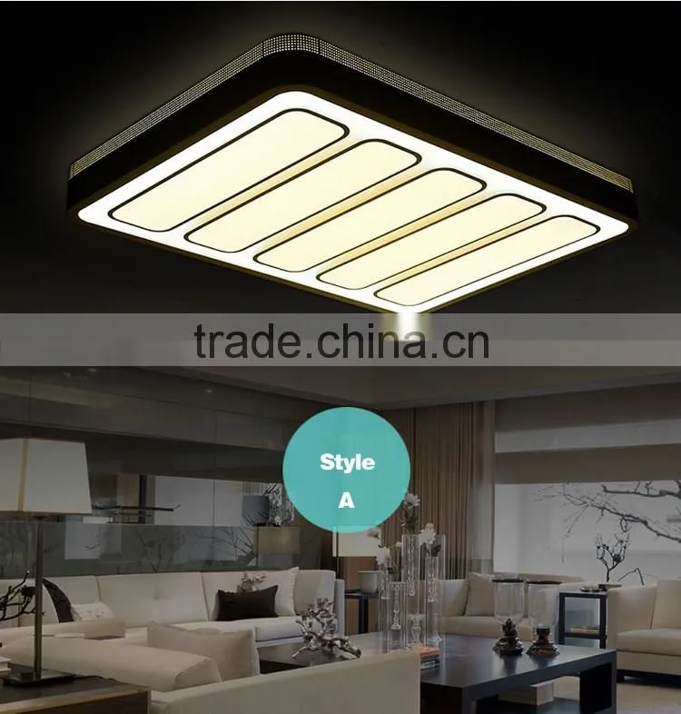 2016 New Arrival Iron Square Ceiling Lamps 39w Acrylic Modern Ceiling Lights