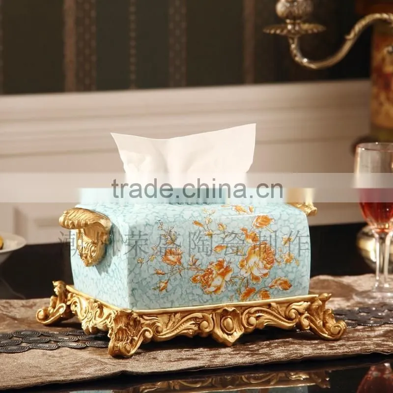 Fashion Design Ceramic Napkin Holder