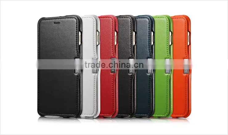 genuine leather wallet case for iPhone 6 5.5 inch