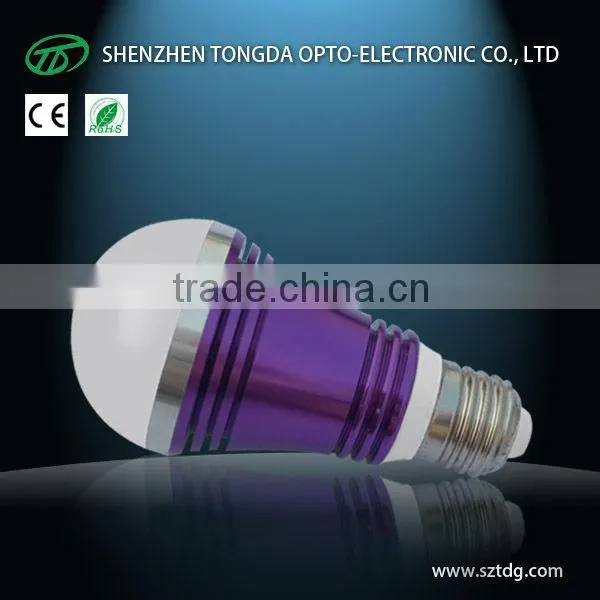 Super bright 4w e14 clear led candle bulb 360 degree(CE& Rohs)
