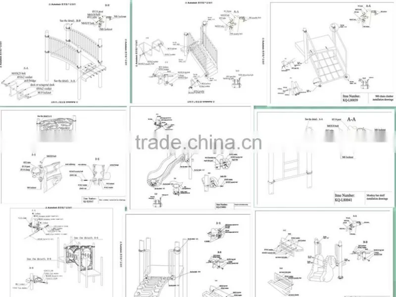Outdoor children Playground Climb Structure Equipment for preschool kids