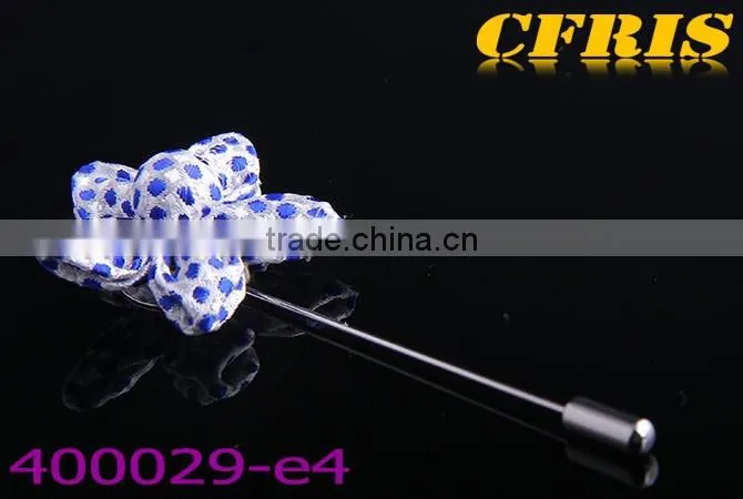 2016 New arriving spot flower,six color cloth lapel pin e1-f6