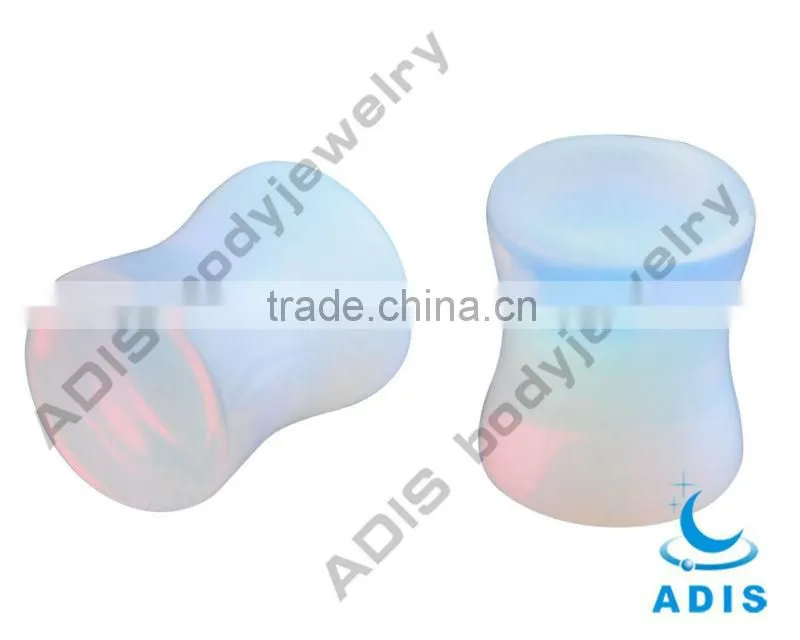 Fashion Piercing Jewelry Wholesale Natural stone flesh tunnel plug