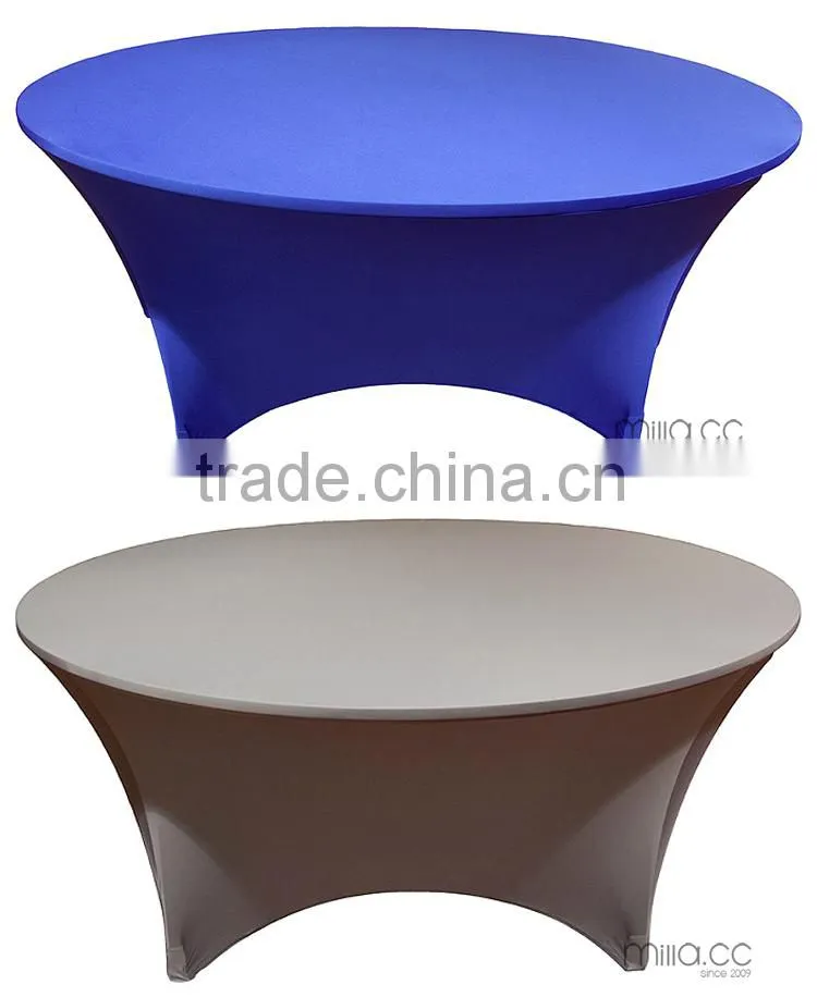 Stretch spandex round table cover