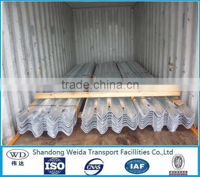 Powder Coated No Peeling Highway Guardrail