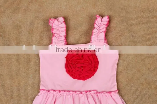 latest organic cotton baby clothing frock design for girls 2016