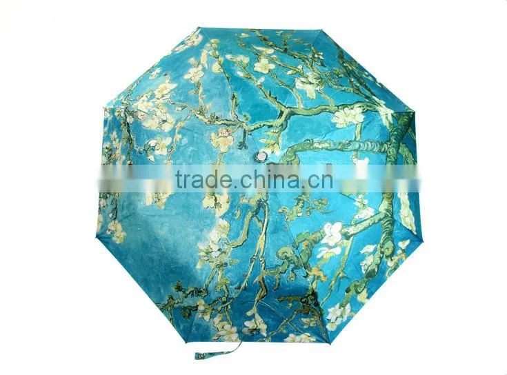 Chinese Landscape Painting Hot Sale Promotion Folding Umbrella