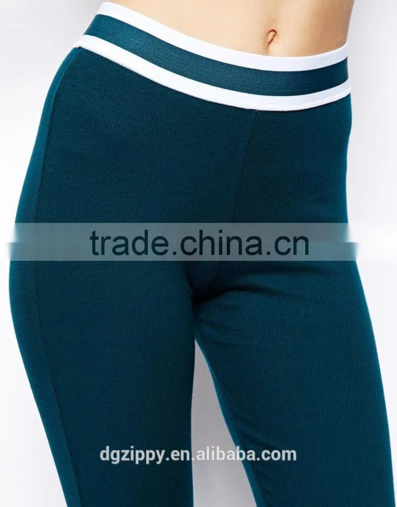 Wholesale pants elasticated waist fitness women palazzo pants