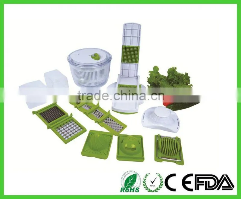 Eco-friendly Manual Plastic Vegetable Quick Chopper