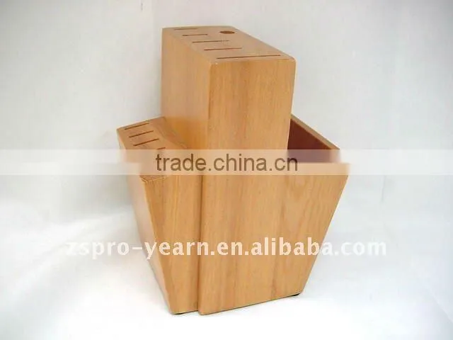 Wooden Kitchen Knife Block Cutlery Holder for Home and Restaurant