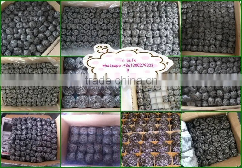NEW year popular and hot sale stainless steel scourer for pot cleaning