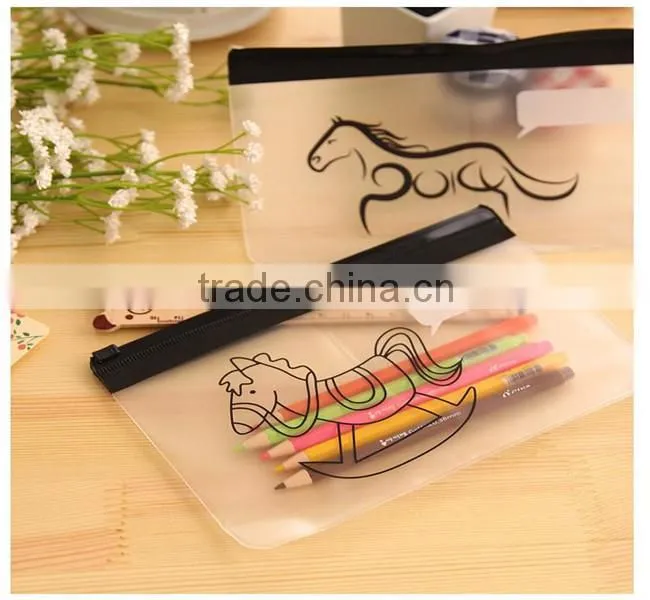 Cute Pen Bag with Zipper