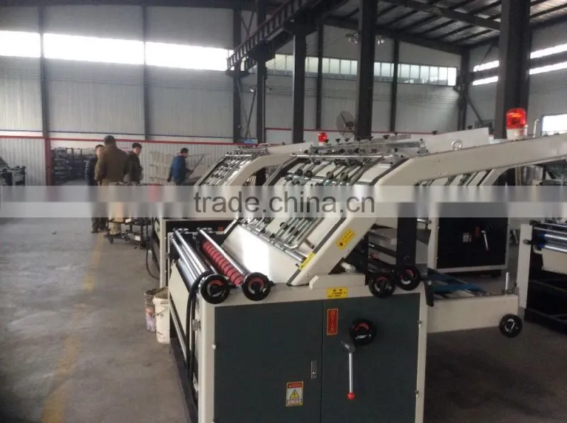 China top seller Semi-automatic flute laminater machine/High speed Automatic Flute laminator machine