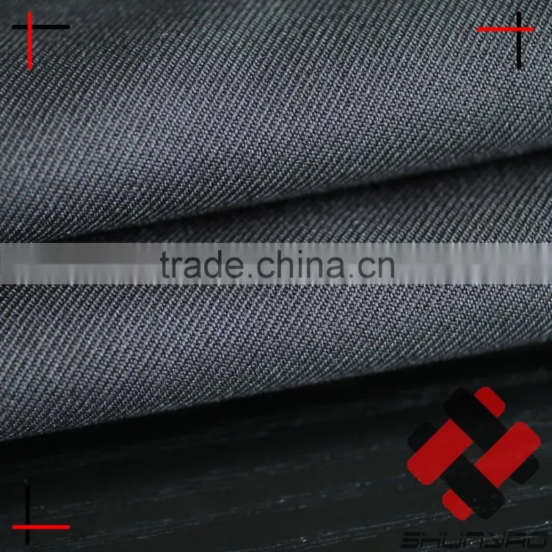 DTY heavy Polyester twill woven gabardine fabric for garment and bags