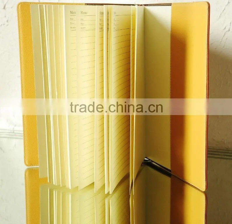 2014 Hot selling customized leather school note book